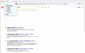 Представлено расширение для Chrome и Firefox для быстрого переключения между поиском Google, Yandex, Brave и Perplexity