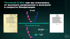 Threshold U-Net: как мы отказались от высокого разрешения и выиграли в скорости бинаризации