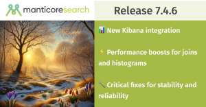 Manticore Search 7.4.6: Интеграция с Kibana, оптимизация производительности и важные исправления