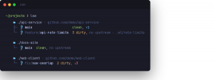 lsw: одна команда, чтобы увидеть все свои git worktree