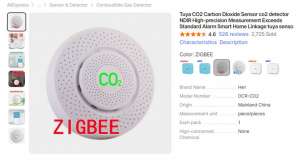 Перепрограммируем заводской датчик CO2 Zigbee от компании Tuya