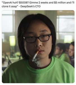 Всё, что вам нужно знать о китайском DeepSeek в мемах, а также другие новости технофинансов