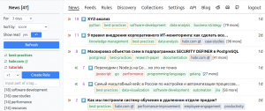 Читалка новостей с тегами от LLM и прозрачным ранжированием