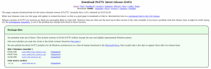Релиз SSH-клиента PuTTY 0.83