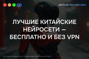 ЛУЧШИЕ КИТАЙСКИЕ НЕЙРОСЕТИ — БЕСПЛАТНО И БЕЗ VPN