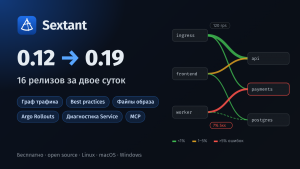 Два роадмапа за двое суток: что нового в Sextant 0.12–0.19