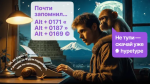 hypetype — как легко печатать любые символы напрямую с клавиатуры. От тире и «кавычек» — до знака ₽ и даже эмодзи