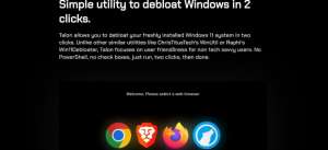 Talon против «мусора» Windows 11