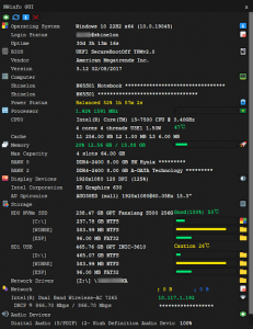 Релиз NWinfo 1.1.1 — открытого портативного инструмента для быстрого просмотра ключевых характеристик ПК на Windows