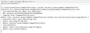 Пример использования Java утилиты javap