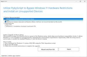 Microsoft начала блокировать приложение Flyby11 для обхода системных требований Windows 11 24H2