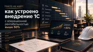 Никто не ждёт: как устроено внедрение 1 С с операционной рентабельностью выше 50%