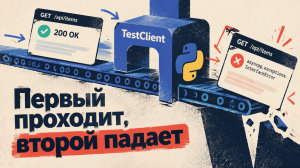 Первый запрос проходит, второй падает: почему TestClient ломает тесты FastAPI и как это исправить