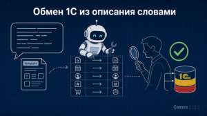 Обмен 1С из описания словами и объекта-образца: как AI-помощник собирает настройку и почему она проходит через человека