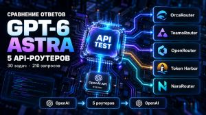 GPT-6 Astra у пяти зарубежных сторонних API-роутеров: сравнение ответов с официальным API