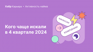 Активность найма на IT-рынке во 4 квартале 2024