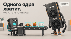 Компьютерное зрение всего на одном ядре CPU: 8,6–15,8 мс на кадр и 4,2 МБ в локальной поставке