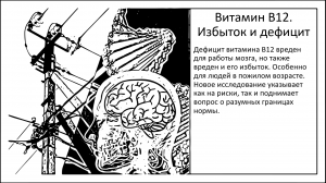 Риск для мозга и «здоровый» уровень витамина B12