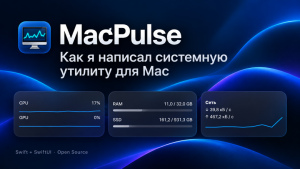 Как я устал платить за CleanMyMac и iStat Menus и написал свой комбайн на Swift с 0.2% CPU в фоне