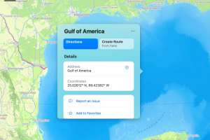 Bing и Apple Maps также переименовали Мексиканский залив для пользователей из США