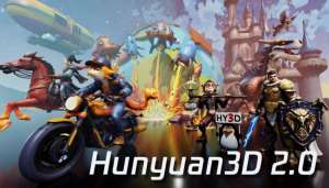 Новая модель AI Tencent Hunyuan3D 2.0 превращает 2D-изображения в детализированные 3D-объекты