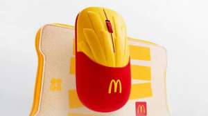 McDonald’s переработала игрушки из Хэппи Мила в компьютерную мышку c дизайном пакета картошки фри