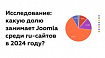 Исследование: какую долю занимает Joomla среди ru-сайтов в 2024 году?
