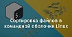 Сортировка файлов в командной оболочке Linux