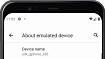 Всего лишь меняем модель эмулятора Android устройства