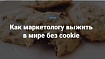 Как маркетологу выжить в мире без cookie