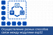 Осуществление разных способов связи между модулями esp32